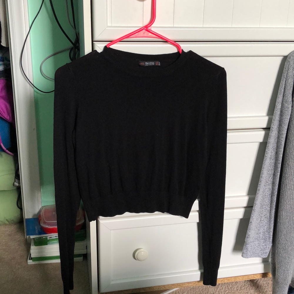cropped long sleeve tee